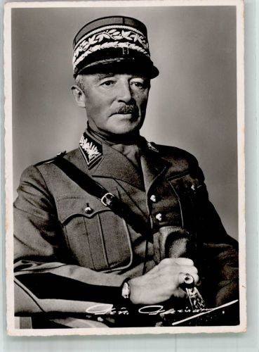 General Henri Guisan in Uniform Militär Schweiz Foto AK