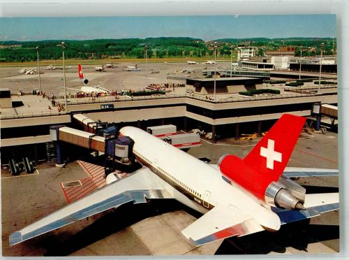 8000 Zürich Foto AK Eine McDonnell Douglas DC-10 der Swissair