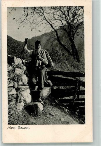 Foto AK Ein alter Bauer