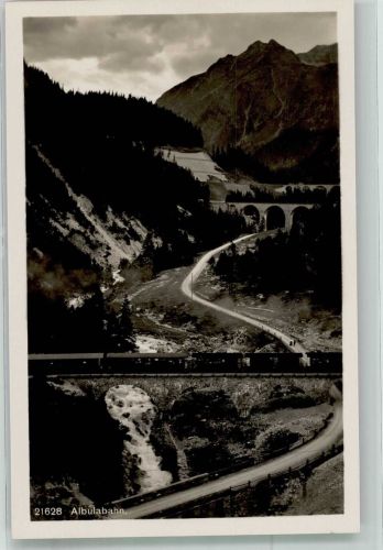 Foto AK Die Albulabahn von Thusis nach St. Moritz
