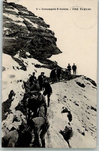 Eine Kompanie im Hochgebirge Militär Schweiz 1910