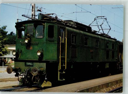 8180 Bülach Foto AK Elektrische Schnellzuglokomotive Ae 3/6 II 10449 der Schweizerischen Bundesbahnen Fotograf Meier