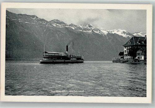 Iseltwald Dampfschiff Binnenschiff Foto AK
