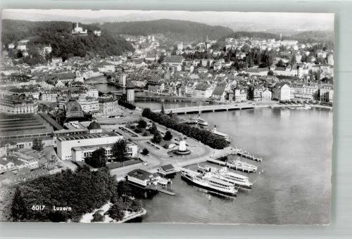 6000 Luzern Lucerne Foto AK Hafen