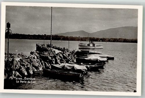 1200 Genève Genf Foto AK La Perle du Lac