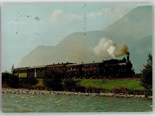 3855 Brienz BE 1981 Foto AK Eisenbahn Dampffzug
