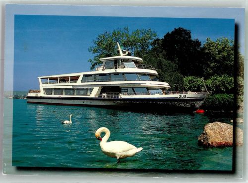Zug Zugo Motorschiff Zug Binnenschiff 1995 Foto AK