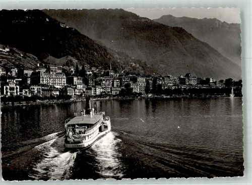 1820 Montreux Foto AK Fliegeraufnahme