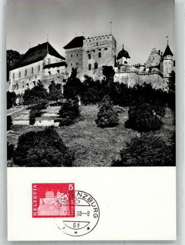 5600 Lenzburg 1968 Sonderstempel Schloss Marke bildseiitg