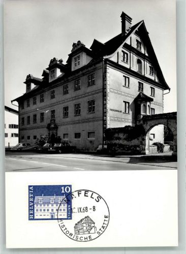 8752 Näfels Sonderstempel Freuler-Palast Marke bildseitig 968