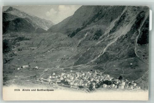 6780 Airolo Foto AK Gotthardpass