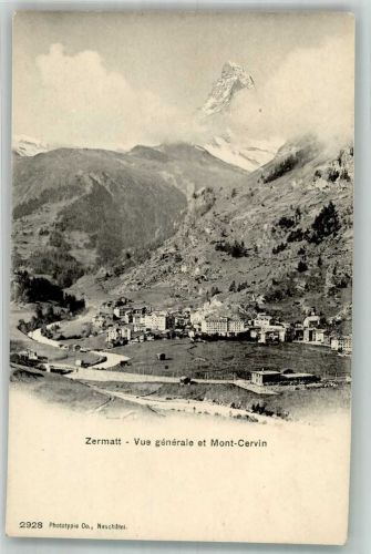 3920 Zermatt Foto AK Mont Cervin