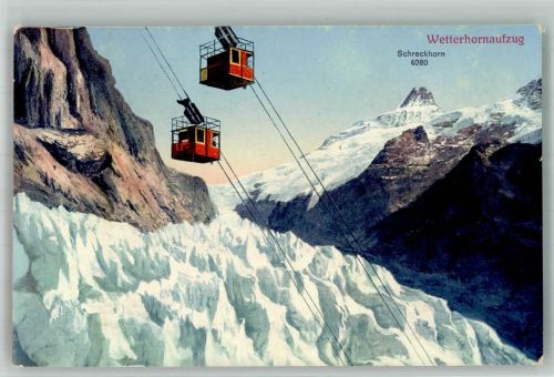 Grindelwald Winter Seilbahn Wetterhornaufzug
