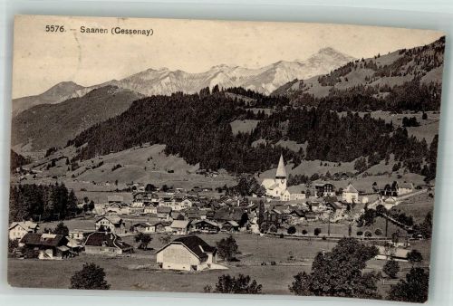 3792 Saanen 1908 Foto AK