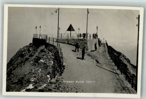 Niesen Foto AK Wetterstation Niesen -Kulm