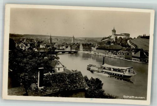 8200 Schaffhausen Sciaffusa 1926 Foto AK Schloss Dampfer