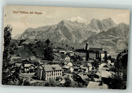 7310 Bad Ragaz Foto AK Dorf Pfäfers