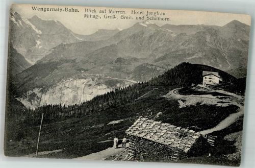 3825 Mürren Foto AK Hotel Jungfrau