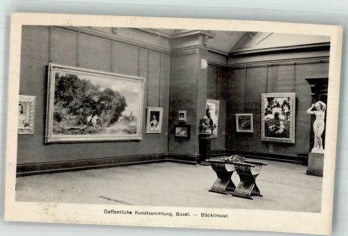 4000 Basel Bâle Foto AK Kunstsammlung Böcklingsaal