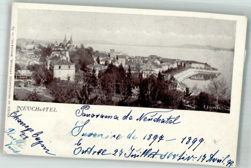 2000 Neuchâtel Neuenburg 1897 Foto AK