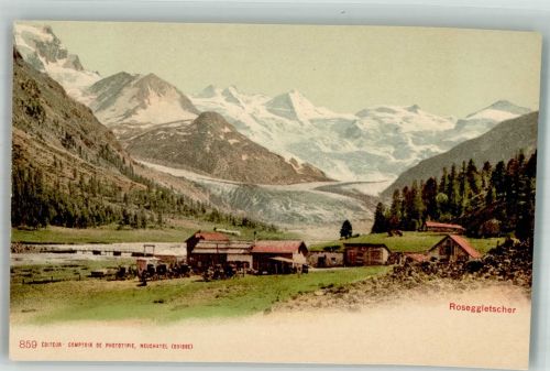 7503 Samedan Samaden Foto AK Roseggletscher