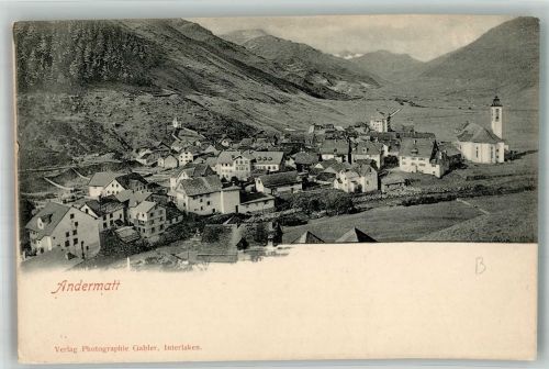 6490 Andermatt Foto AK Kirche