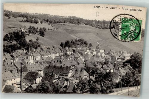 2400 Le Locle 1909 Foto AK Marke bildseitig