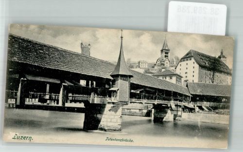 6000 Luzern Lucerne Mini AK Totentanzbrücke