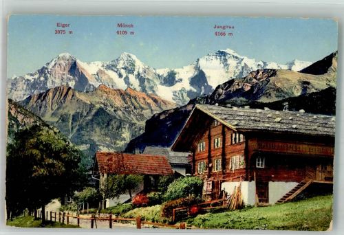 Grindelwald Foto AK Eiger Mönch Jungfrau