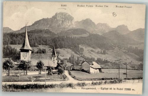 1659 Rougemont Foto AK Kirche Rubli