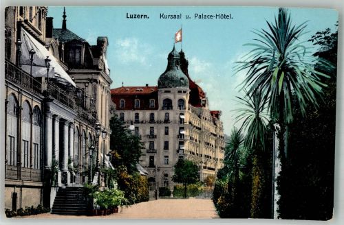 6000 Luzern Lucerne Foto AK Palace Hotel Kursaal