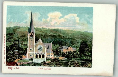 6300 Zug Zugo Foto AK Neue Kirche