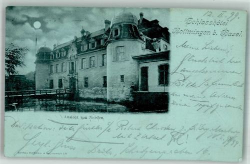 4103 Bottmingen 1899 Mondschein Schloss- Hotel