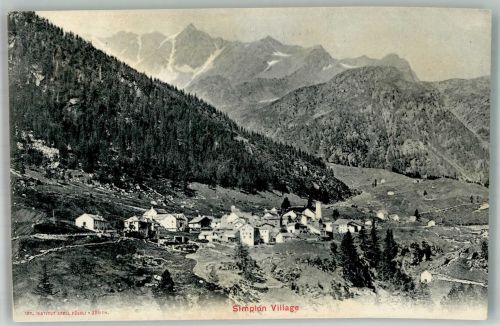 3907 Simplon Dorf Foto AK