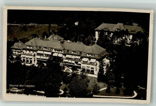 2000 Neuchâtel Neuenburg 1939 Foto AK Krankenhaus