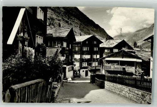 3920 Zermatt Foto AK Dorfpartie