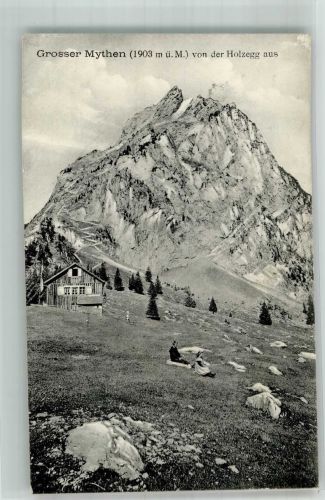6430 Schwyz 1913 Foto AK Großer Mythen