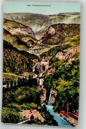 2500 Biel/Bienne Foto AK Taubenlochschlucht