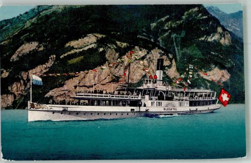 Salondampfer Wilhelm Tell Vierwaldstättersee Binnenschiff