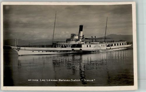 Salondampfer Italie auf dem Lac Leman Binnenschiff