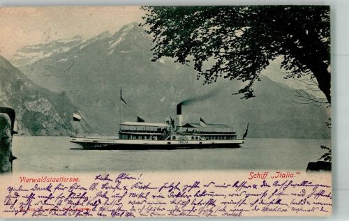 RD Italia Vierwaldstättersee Binnenschiff 1900