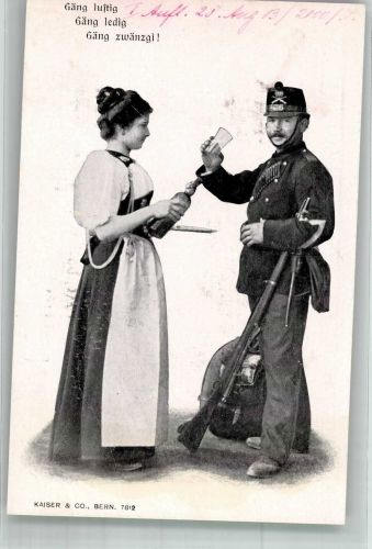 Frau Tracht Kaiser u. Co. 7812 Militär Schweiz
