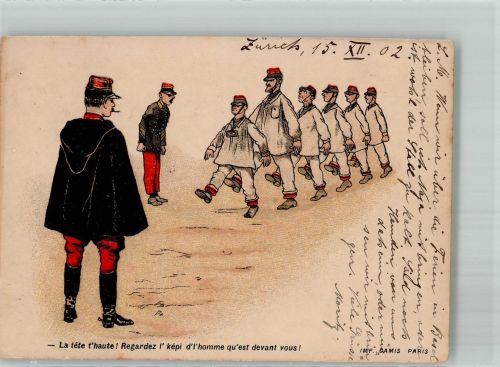 Humor Militär Schweiz 1902