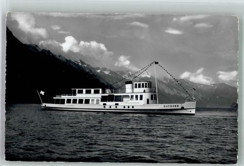 Fahrgastschiff Rothorn auf dem Brienzersee Binnenschiff Foto AK