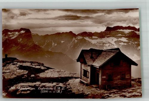 Leglerhütte Foto AK Gasthaus Berghütte
