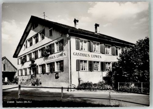 9465 Salez Foto AK Gasthaus Löwen
