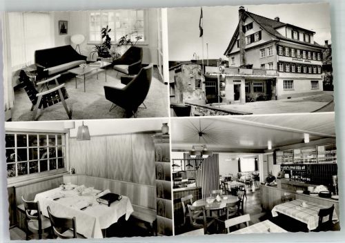 9621 Oberhelfenschwil 1968 Foto AK Hotel Gasthaus Adler