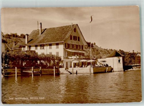 8716 Schmerikon 1940 Foto AK Hotel Bad