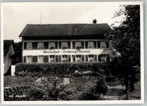 8345 Adetswil Foto AK Gasthaus Frohberg-Rosinli