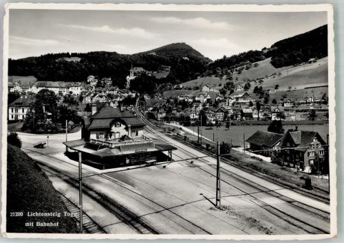 9620 Lichtensteig Foto AK Bahnhof